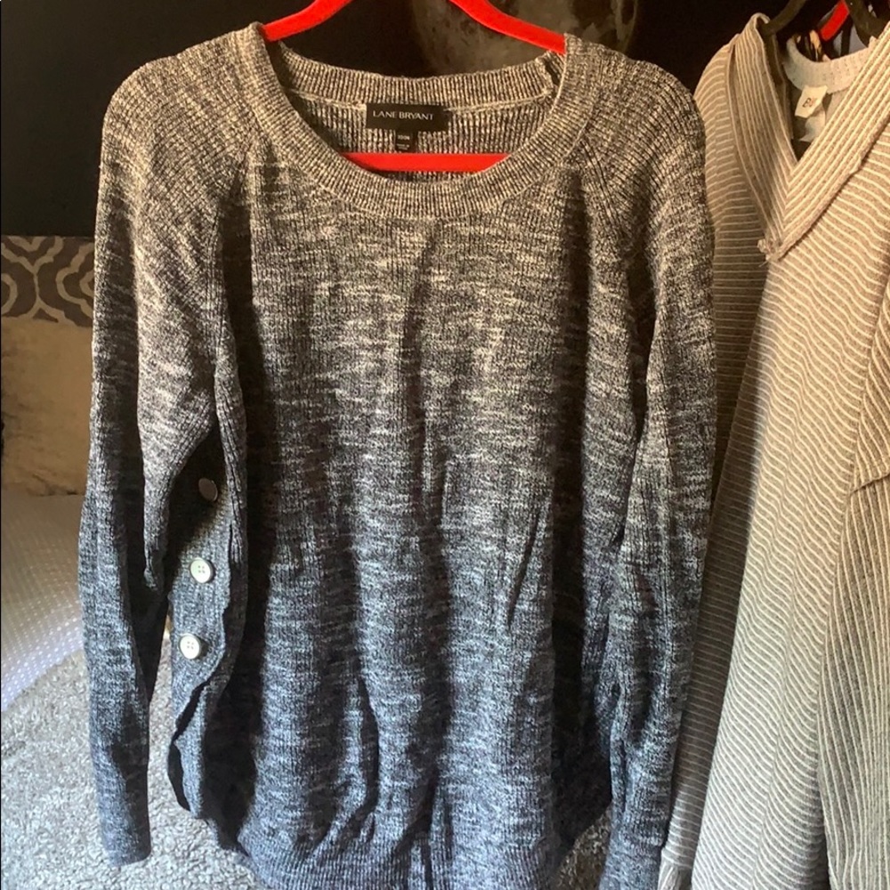 Lane Bryant Sweater w/ Side Button Detail E